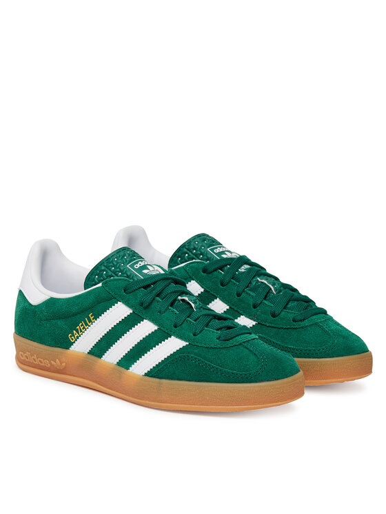 Кроссовки Gazelle Indoor JS3800 Adidas, зеленый — фото 2