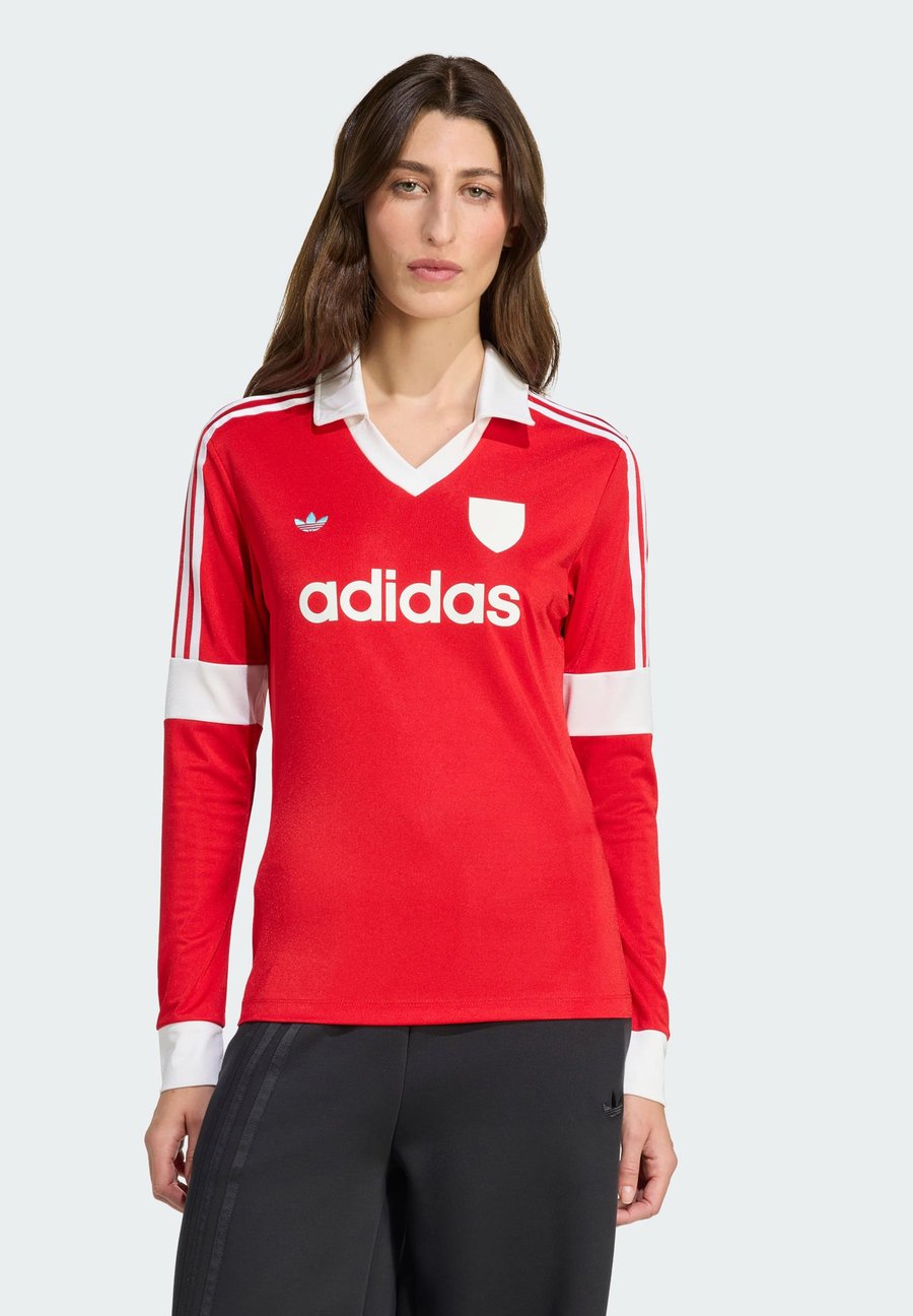 

Поло Adidas Originals FOOTIE COLLAR, Better Scarlet/Red