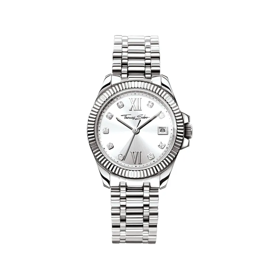 

Божественные женские стальные часы Thomas Sabo, серебряный