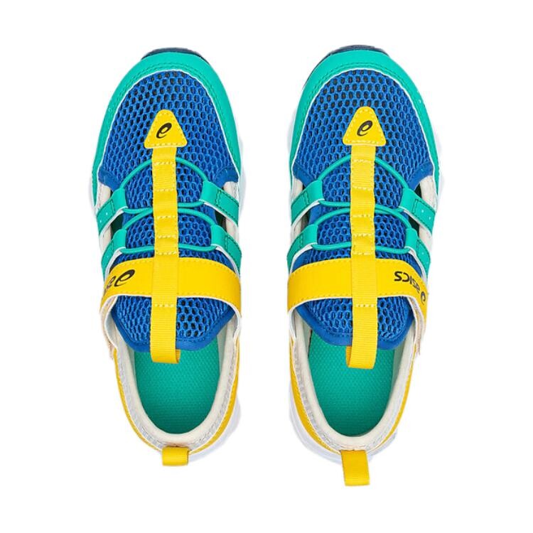 БЕГУЩИЕ ДЕТИ Детские сандалии Детские Asics, зеленый/синий/желтый — фото 3