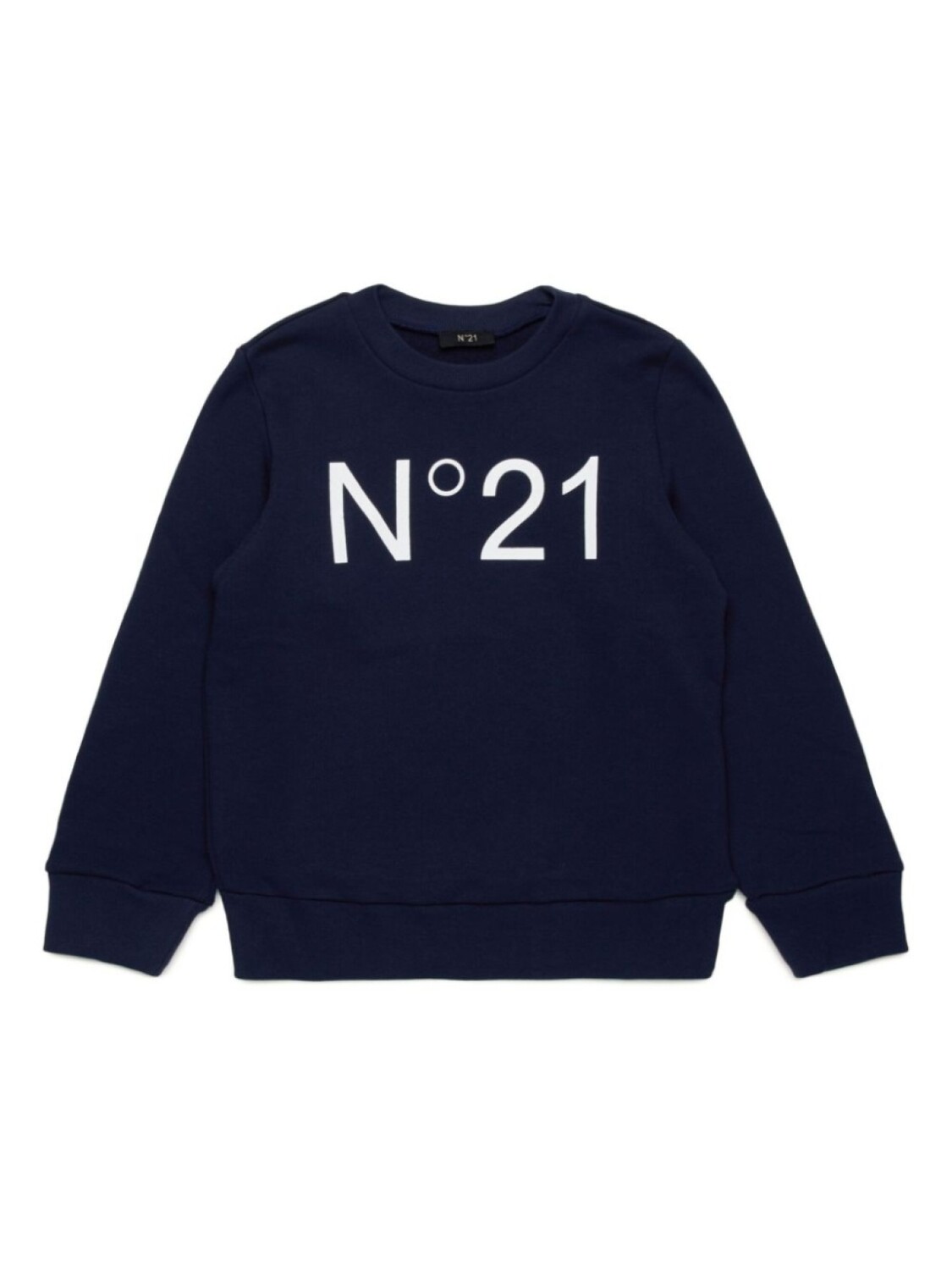 

Nº21 Kids хлопковая толстовка с логотипом, синий