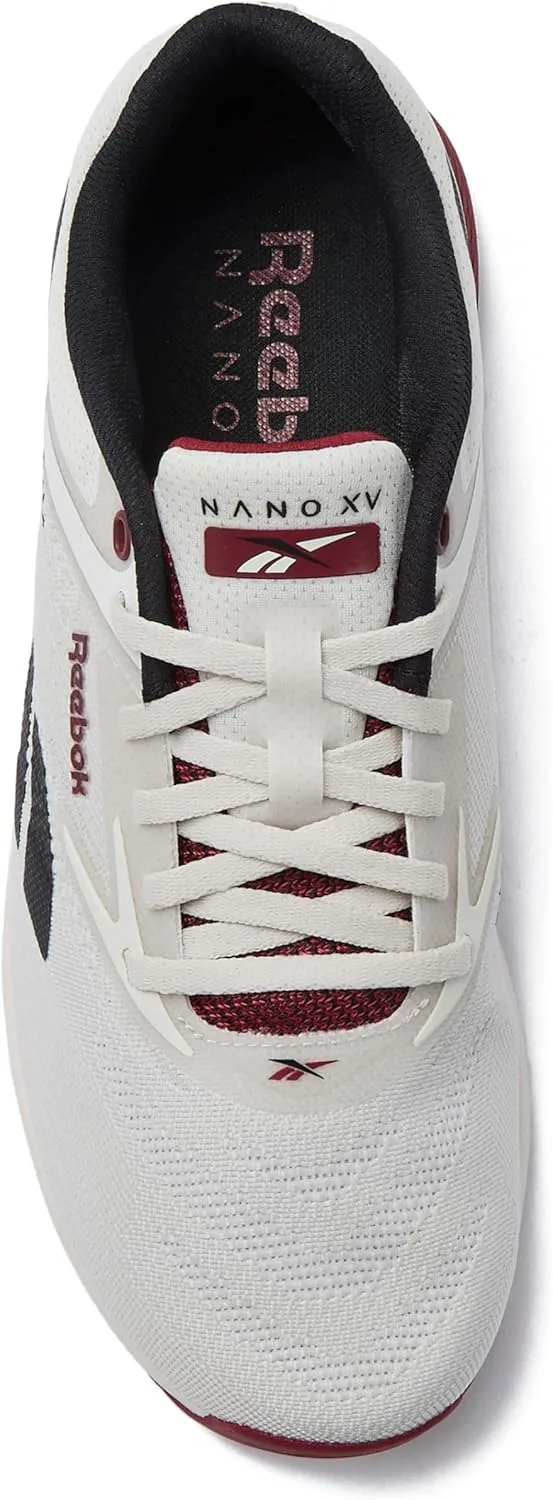 Мужские кроссовки Reebok Nano X5 для тренировок по кроссу и леггинсы, черный/красный/серый — фото 4