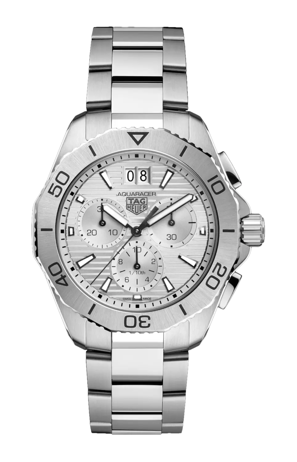 

Часы Tag Heuer Aquaracer professional 200 с серебром 40 мм