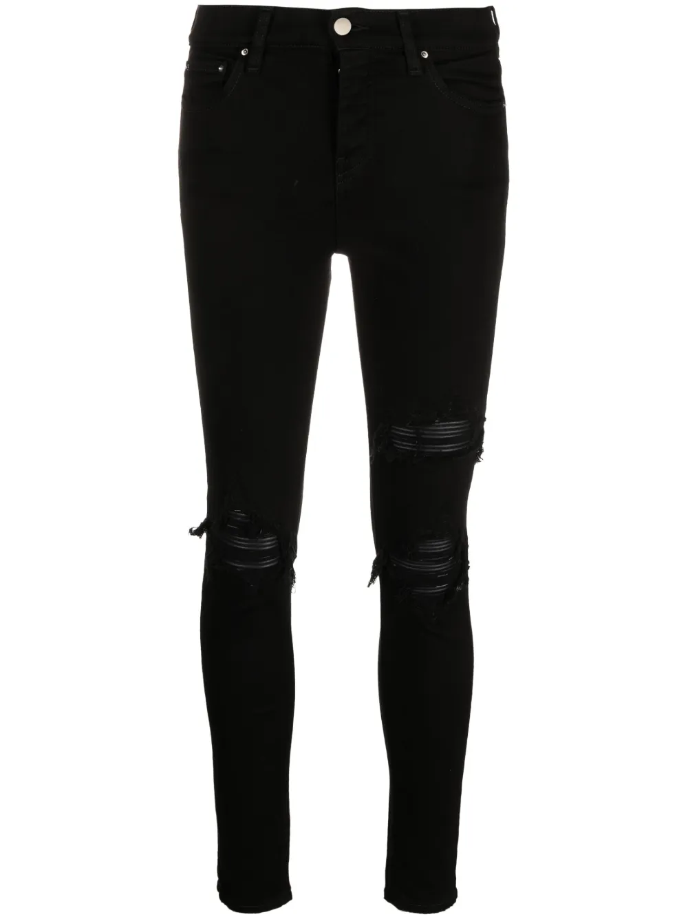 

Джинсы скинни с эффектом потертости AMIRI, черный
