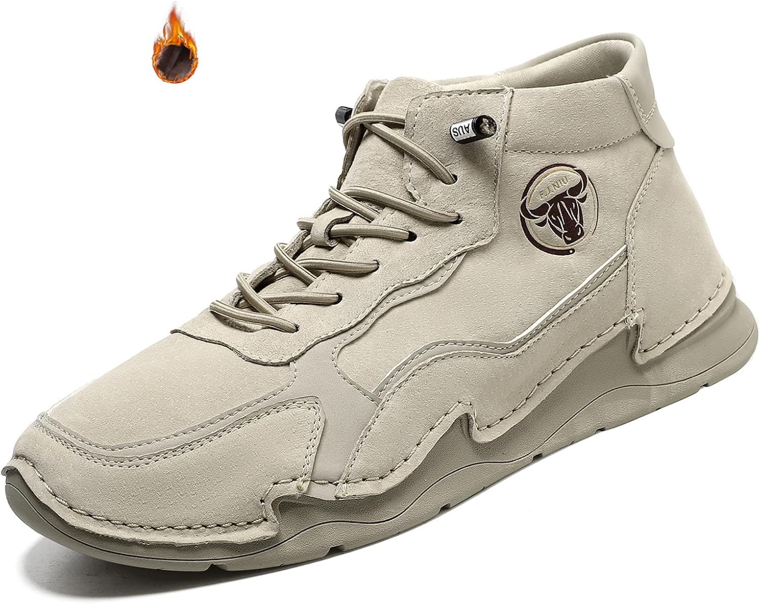 

Мужские итальянские водонепроницаемые ботинки Lossarye, ручная работа, удобные для повседневной носки, высокие ботинки Чакка для улицы, на молнии, с нескользящей подошвой, кроссовки для вождения, абрикосовый