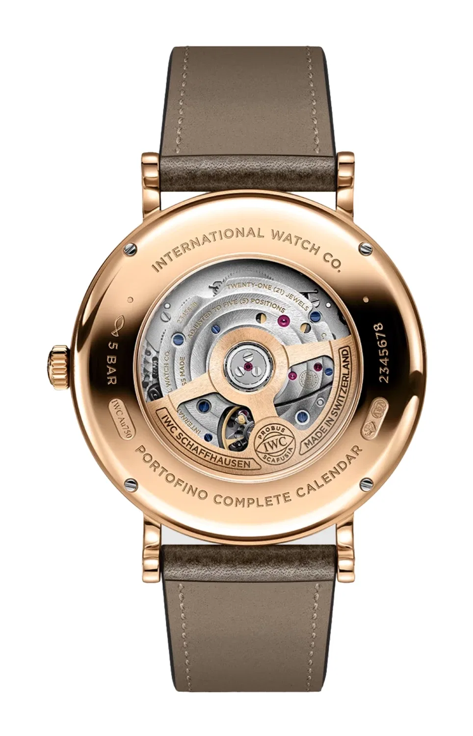 Портфино с полным календарем - IW359002 IWC SCHAFFHAUSEN, золотой — фото 2