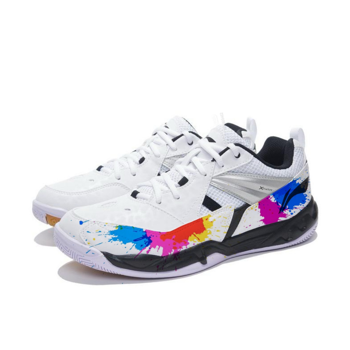 Мужские бадминтонные кроссовки Low top с амортизацией Koba и износостойкостью LINING, Pixel Mark — фото 3