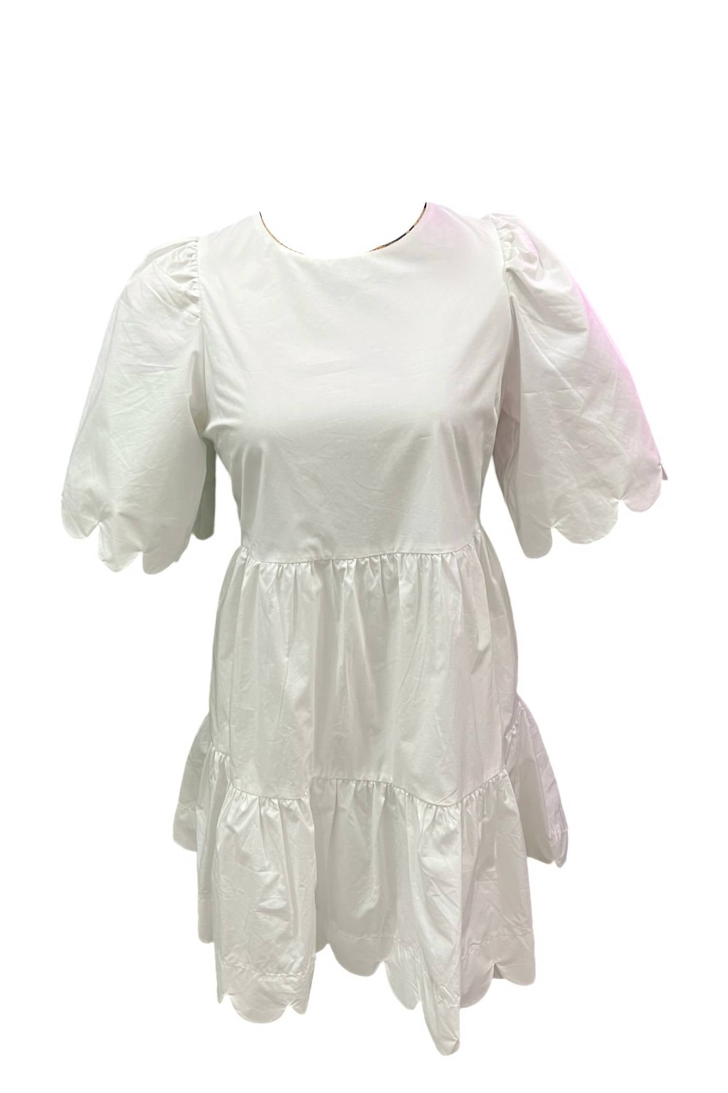 

Мини-платье Keeping Up в белом цвете 2.7 AUGUST APPAREL