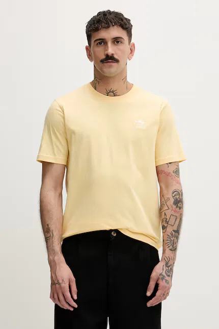 Футболка хлопковая męski bawełniany Adidas Originals, желтый