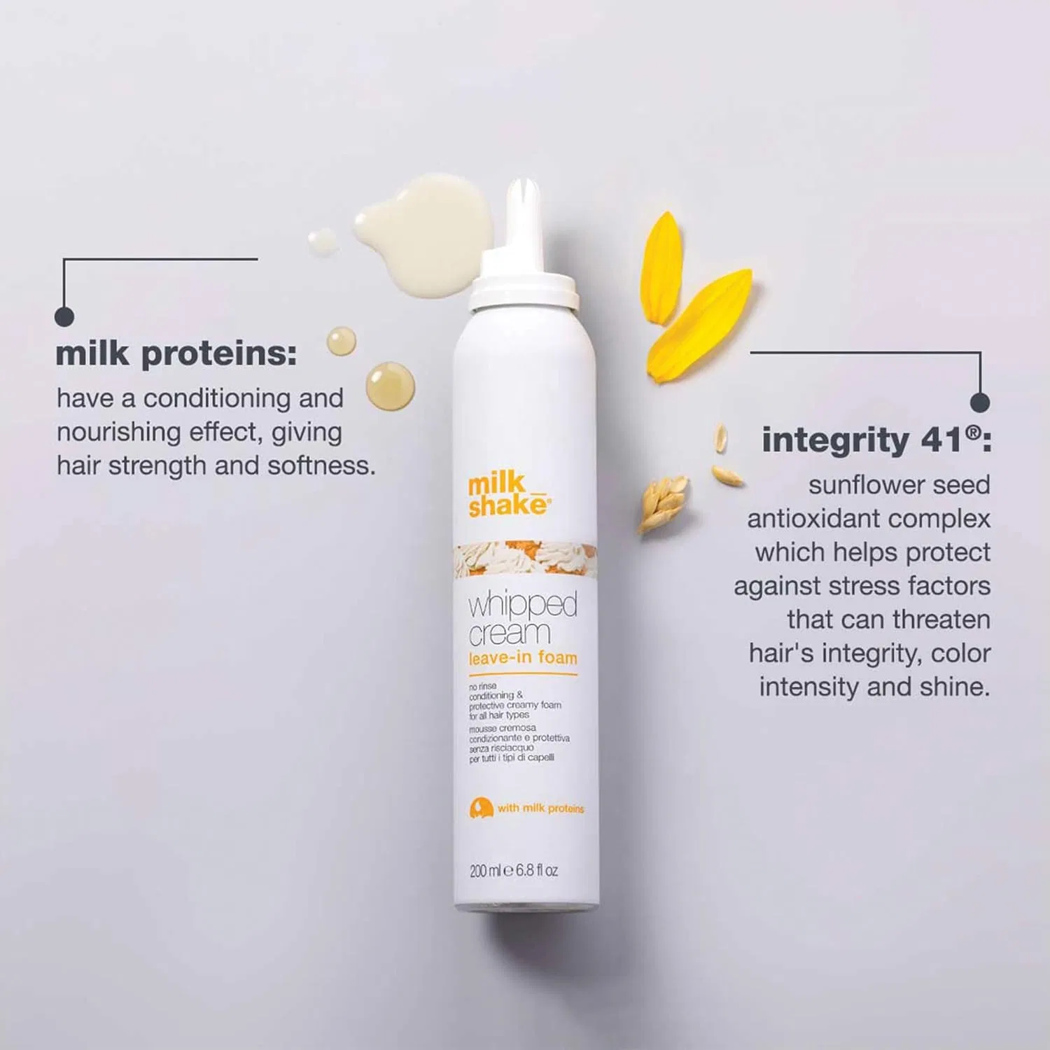Несмываемый кондиционер-пена Conditioning Whipped Cream от milk_shake, 200 мл Milk_Shake — фото 3