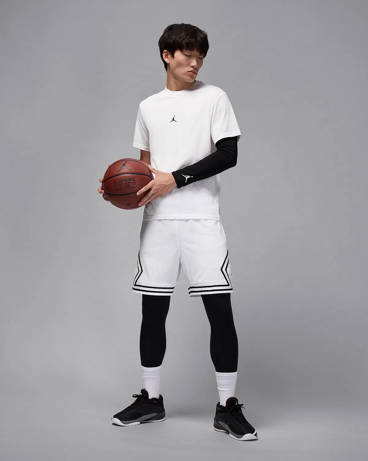 Мужская футболка Dri-FIT Jumpman Jordan Sport, White/Black — фото 4