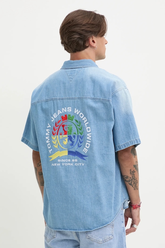 

Джинсовая рубашка Tommy Jeans, синий