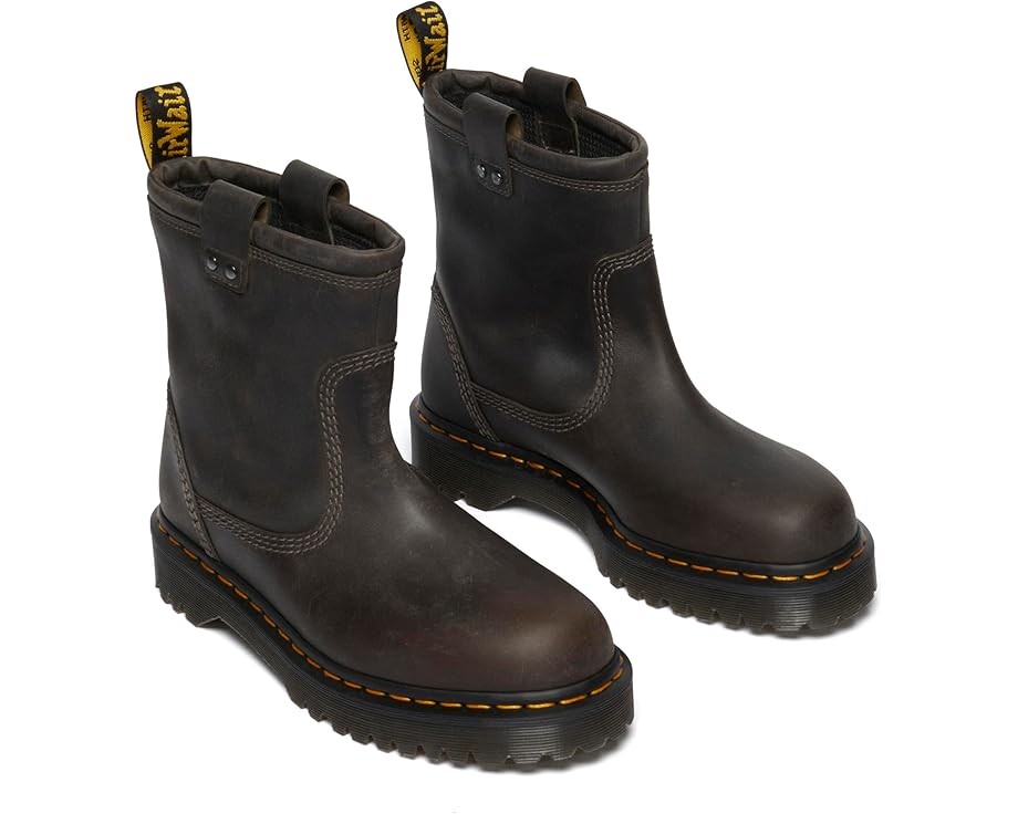 

Ботинки Unisex Dr. Martens Anistone Lo Leather Boots, цвет Charcoal Grey