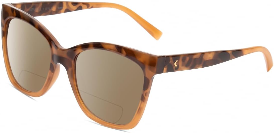 

Солнцезащитные очки Calabria K+K MARA Cat Eye с поляризованными линзами и бифокальной оправой, стильные и модные, для чтения, с защитой от УФ-излучения, Demi Tortoise Havana Gradient/Amber Brown Lens