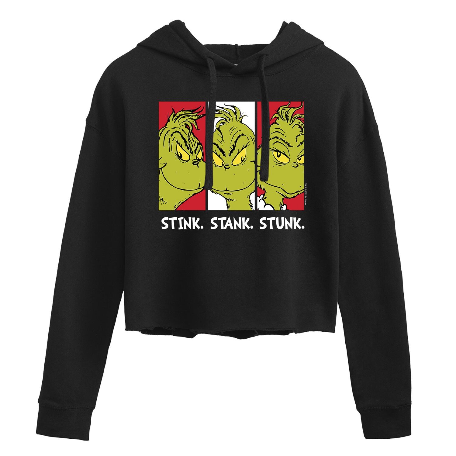 

Худи с рисунком Dr. Seuss's The Grinch Stink, Stank, Stunk Licensed Character, черный