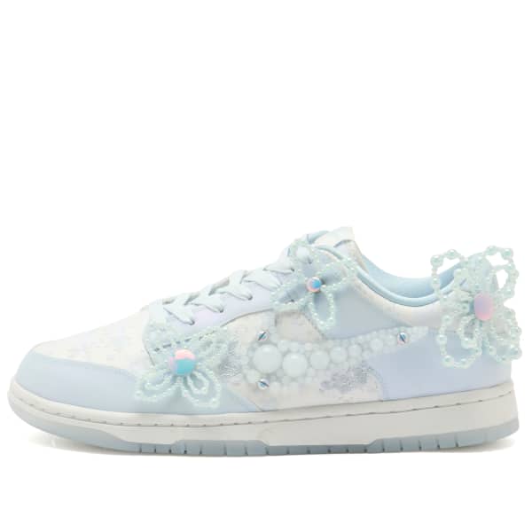 Кроссовки Dunk Loqs Nike, белый/синий/серый