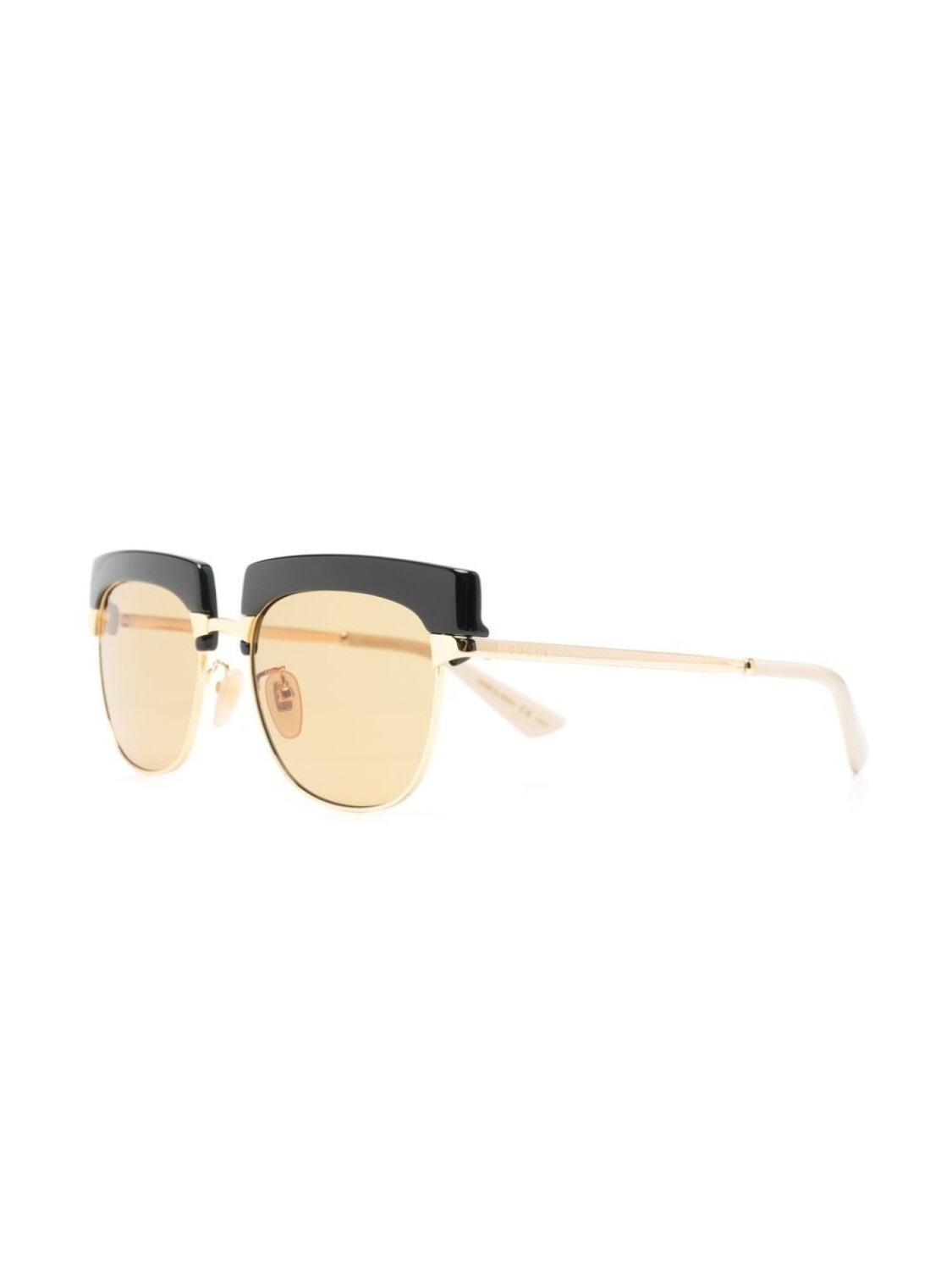 Gucci Eyewear солнцезащитные очки со съемной оправой, золотой — фото 3