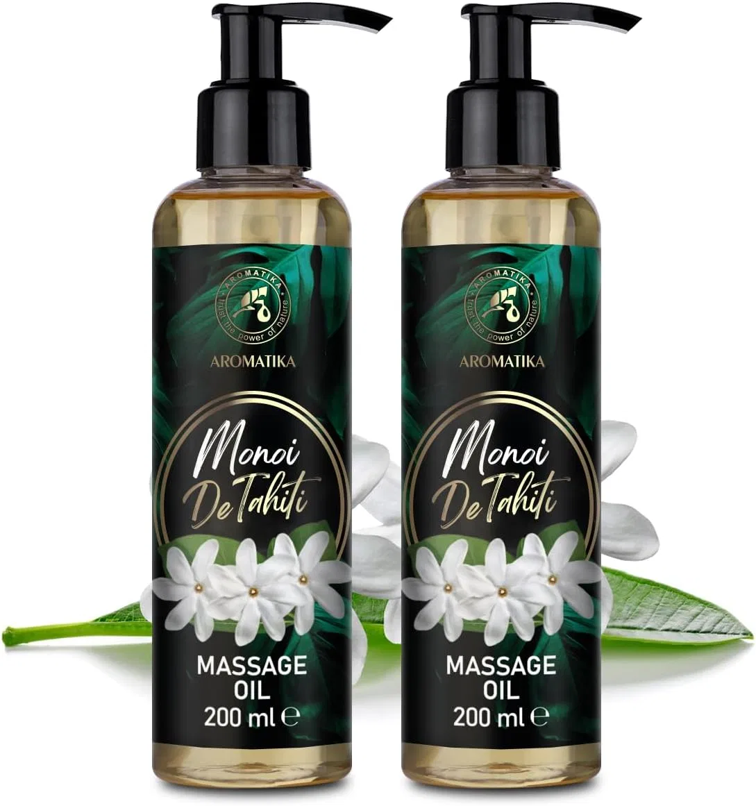 Набор массажных масел Monoi de Tahiti 2 x 200 мл Aromatika Trust The Power Of Nature — фото 2