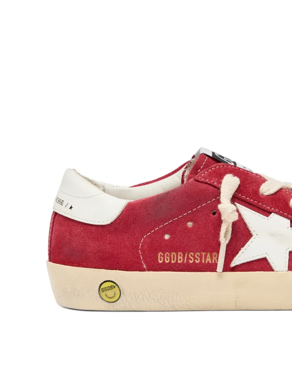 Кроссовки Super-star на шнуровке Golden Goose Kids, красный — фото 4