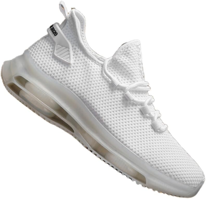 

Мужские повседневные спортивные кроссовки HoaloX, модные дышащие сетчатые беговые кроссовки - легкие кроссовки для мужчин, белый