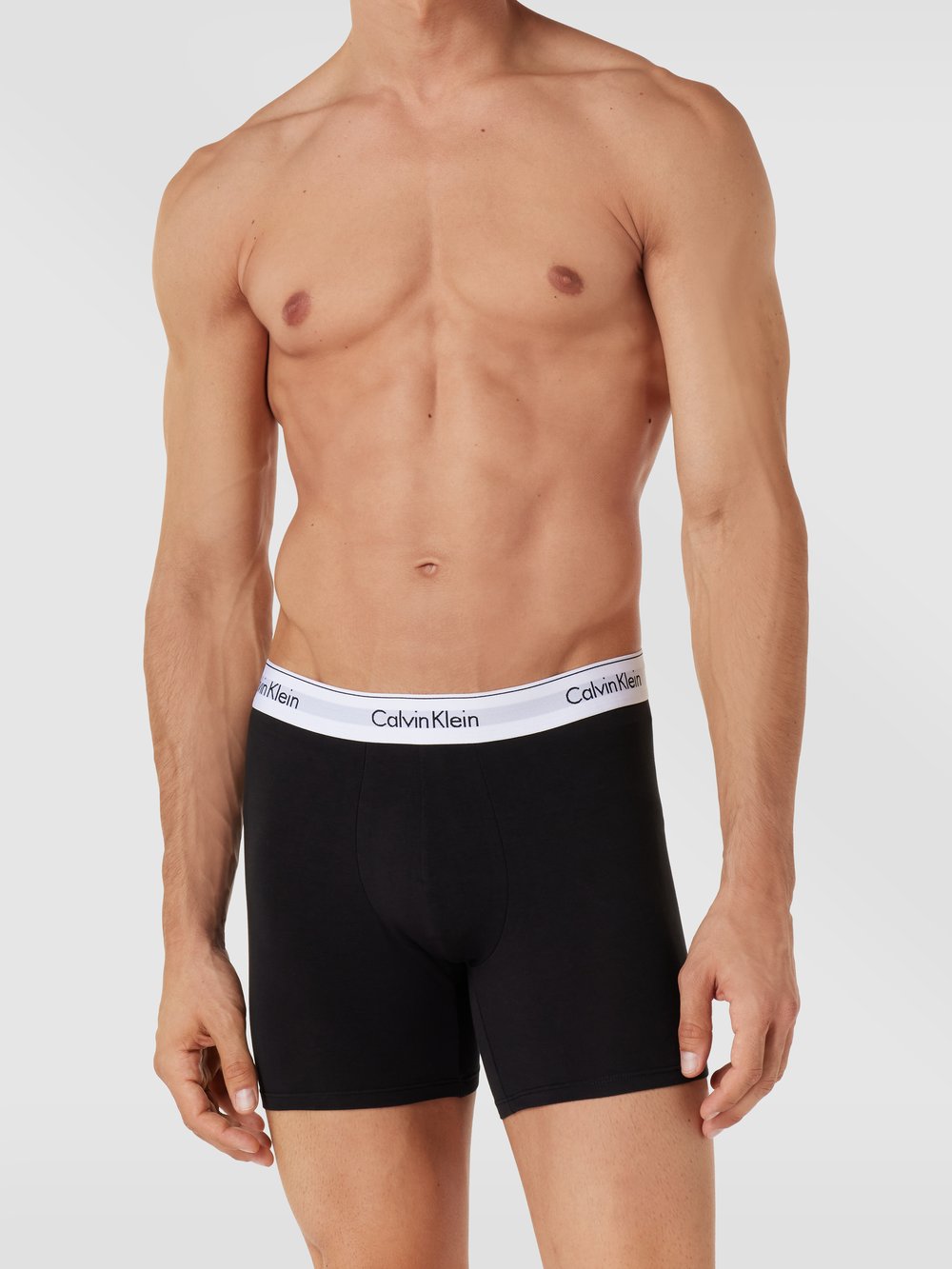 

Боксеры с логотипом на поясе в упаковке из 3 пар, модель «BOXER» Calvin Klein Underwear, коричневый