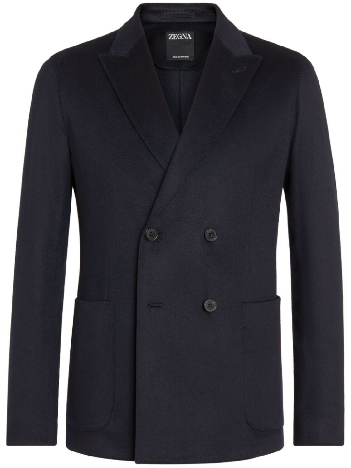

Zegna Oasi Cashmere double-breasted blazer, синий