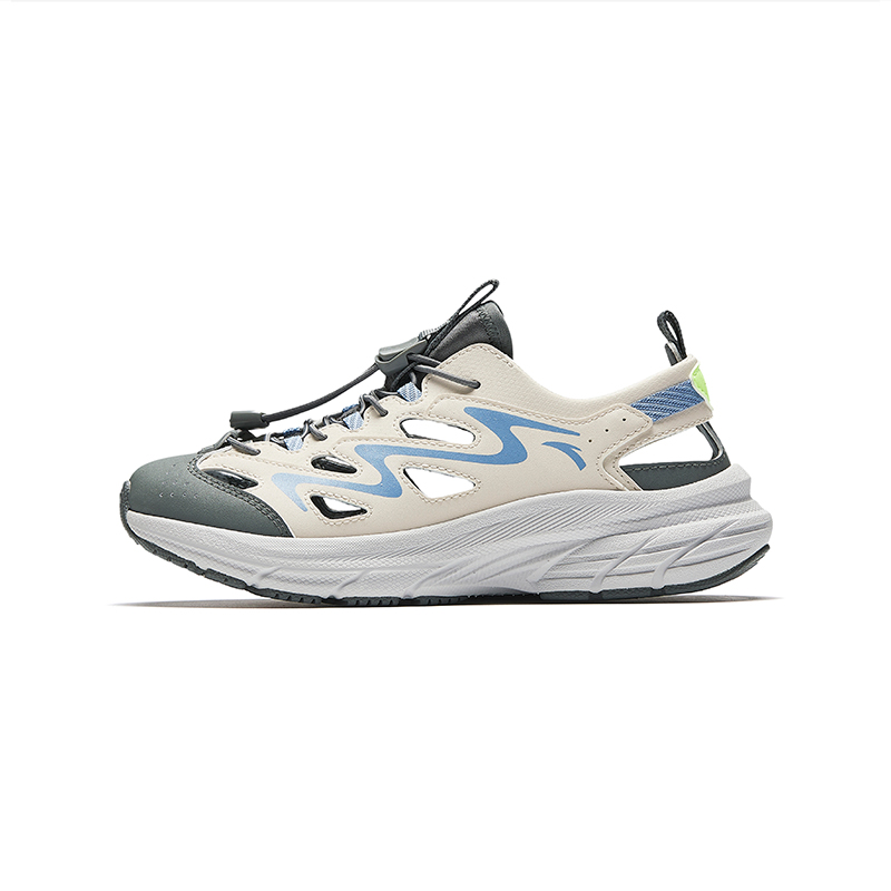 

Легкие, амортизирующие, дышащие, нескользящие детские сандалии с низким верхом для подростков Antakids, белый/серый