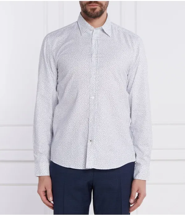 Рубашка S-LIAM-kent-C1-233 regular fit Boss, белый