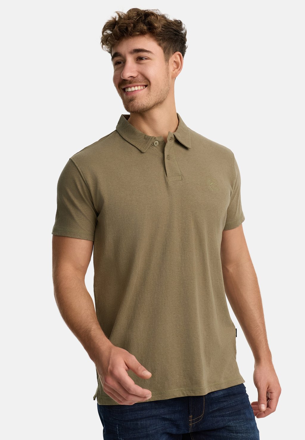 

Рубашка поло INDICODE JEANS, хаки