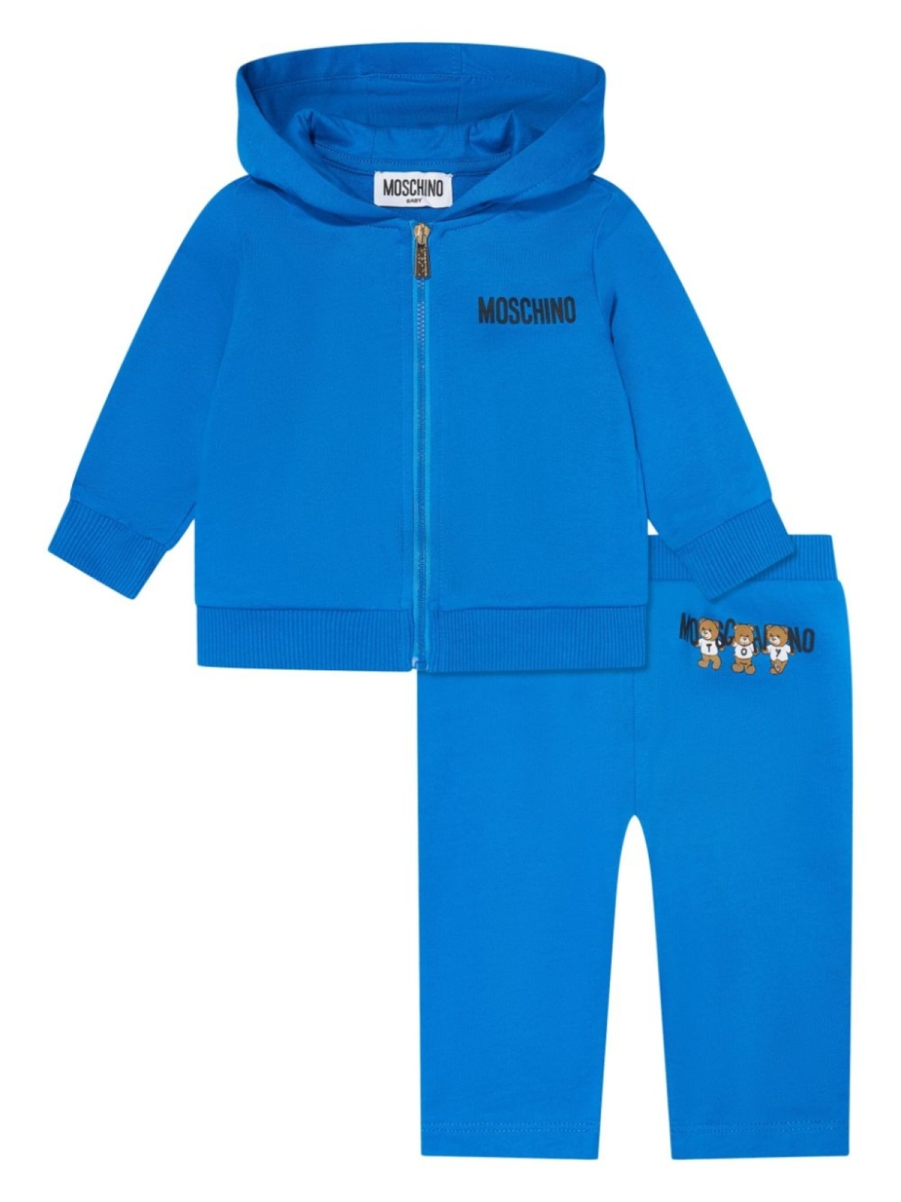 

Спортивный костюм Moschino Kids с принтом Teddy Bear, синий