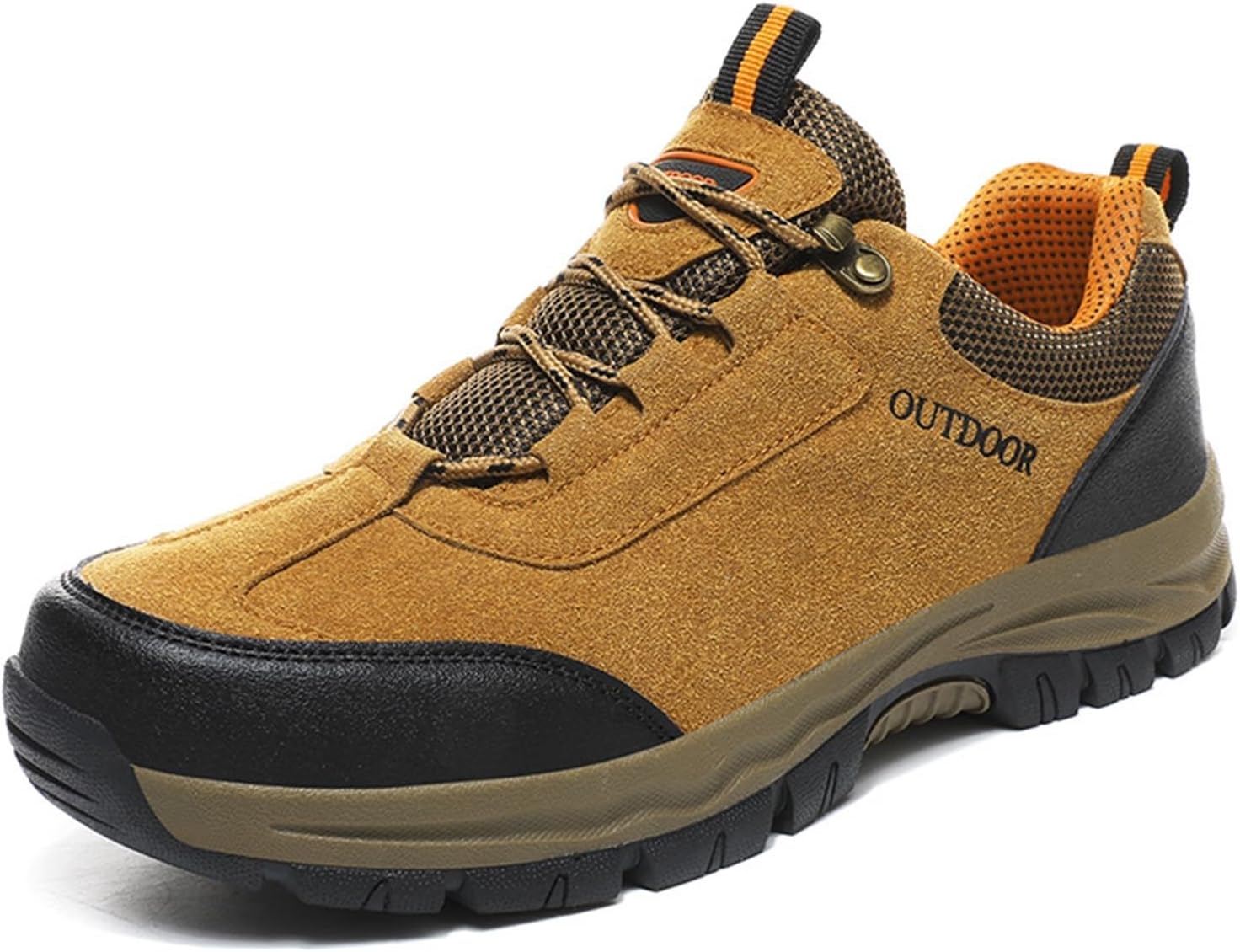 

Мужские походные кроссовки для улицы, водонепроницаемые, для треккинга и прогулок, с противоскользящей подошвой, удобные, на шнуровке, с круглым носком и поддержкой свода стопы, беговые кроссовки для мужчин Generic, хаки