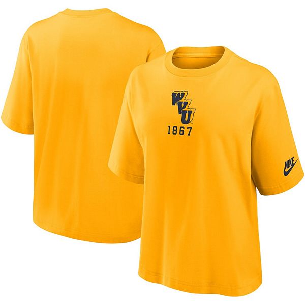 

Женская футболка West Virginia Mountaineers Boxy Legacy Established Nike