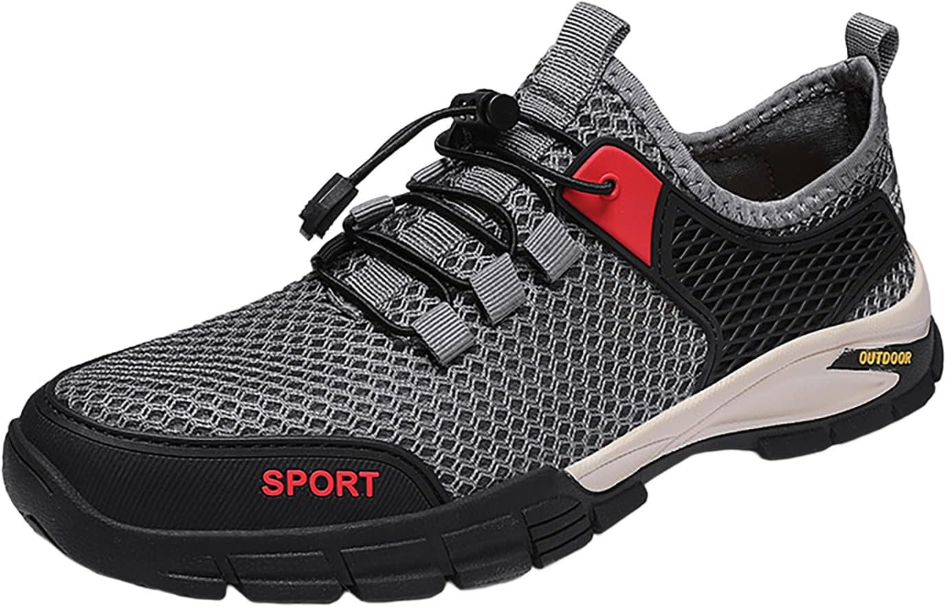

Мужские повседневные плетеные кроссовки из сетки, легкие, дышащие, модные кроссовки для прогулок, подходящие для ежедневной носки Generic, серый