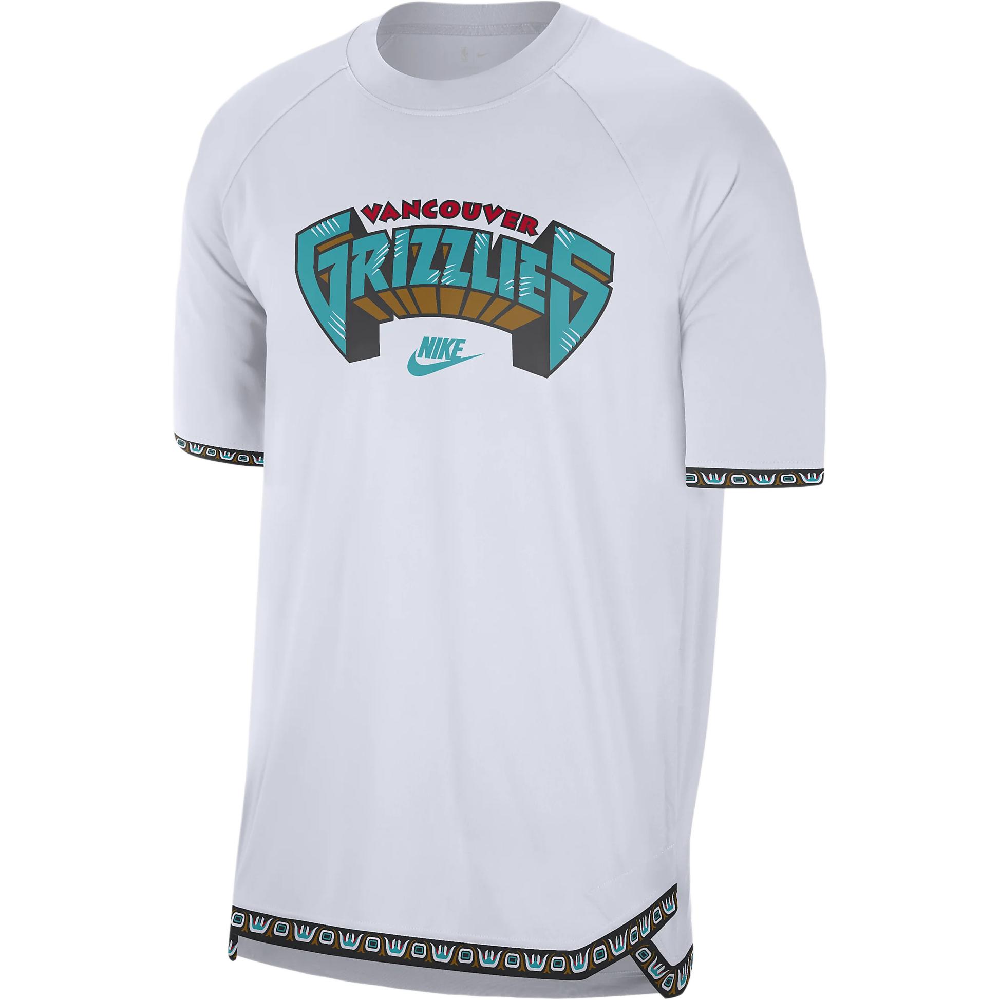 

Мужская майка Memphis Grizzlies Hardwood Classics Dri FIT для разминки Nike, белый