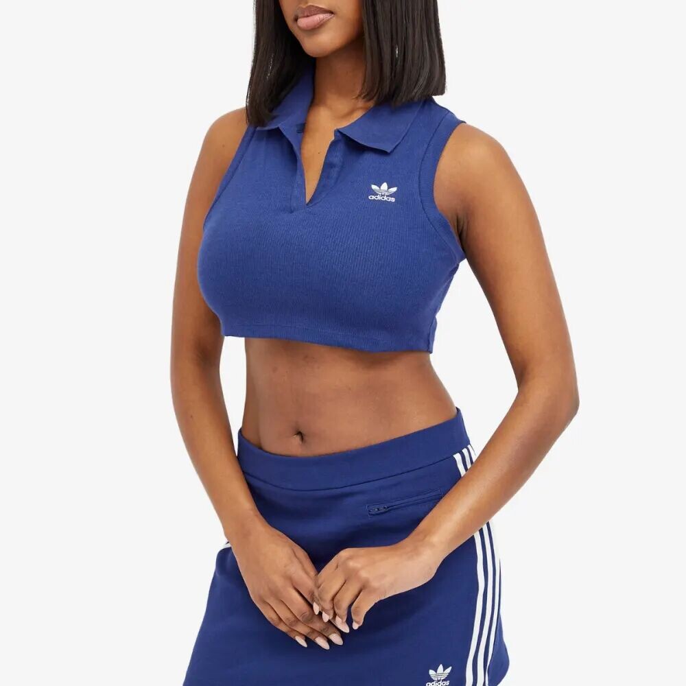 

Adidas Футболка в рубчик, синий