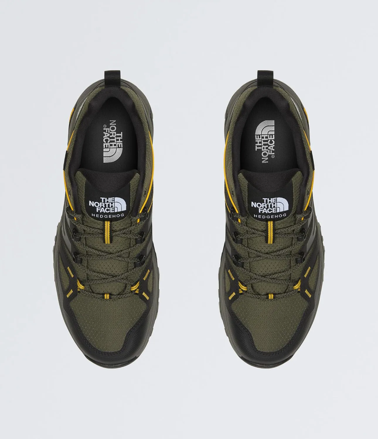 Мужские походные ботинки THE NORTH FACE Hedgehog Gore-tex | Водонепроницаемые, с амортизированной подошвой, резиновая подошва и гибкая пятка, зеленый/черный — фото 2