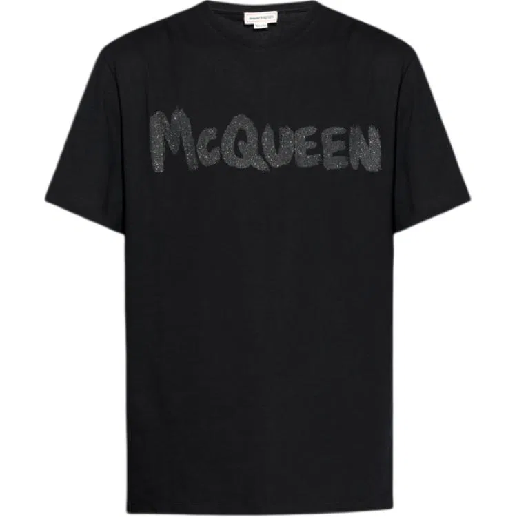 Футболка с принтом Alexander McQueen Black