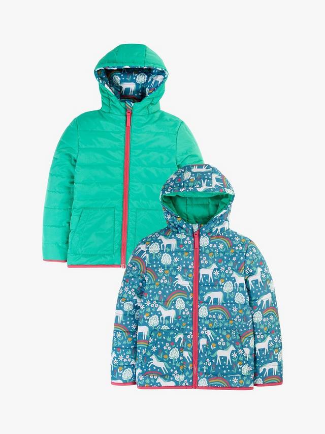 

Детская двусторонняя куртка Toasty Trail Frugi, Wild Horses