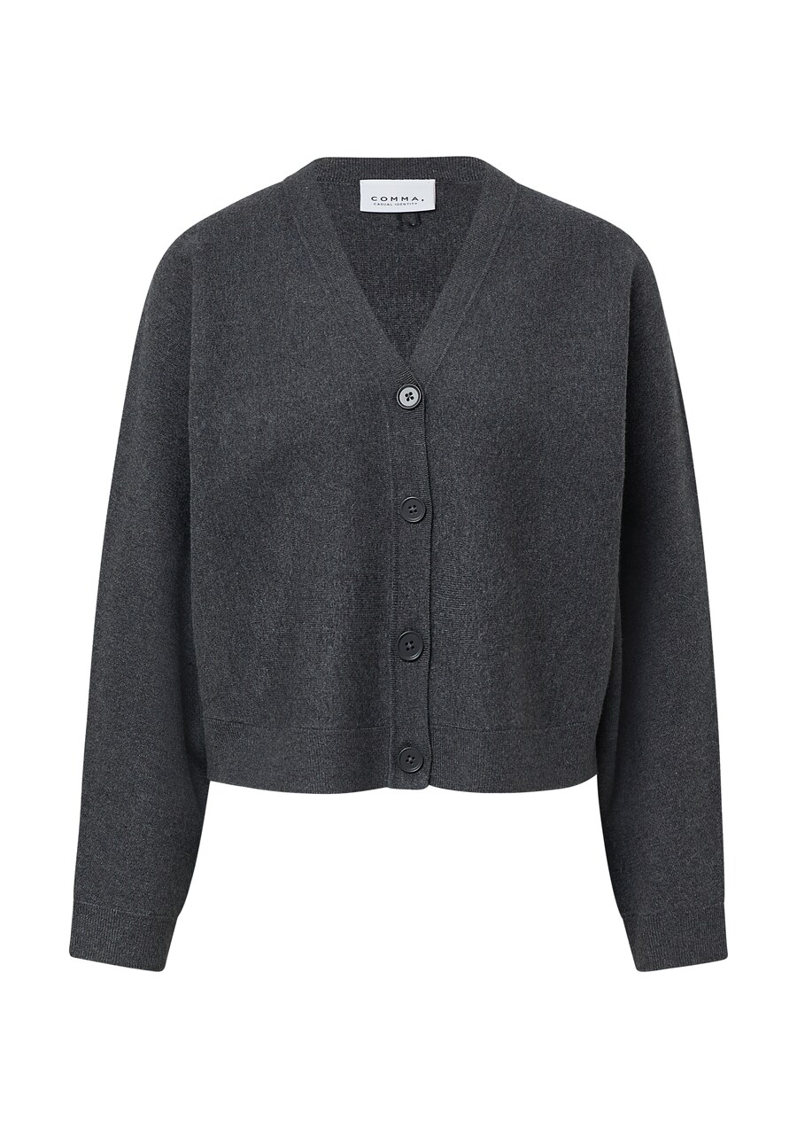 

Вязаный кардиган comma casual identity Milano, темно-серый