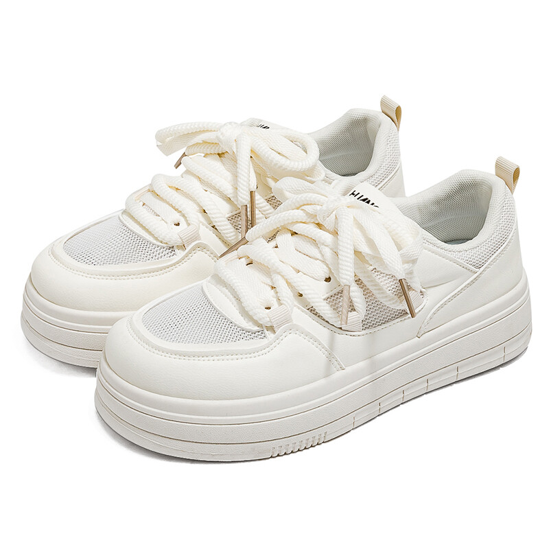 Кеды HUANQIU Skateboard Shoes Women's Low-Top White — фото 3