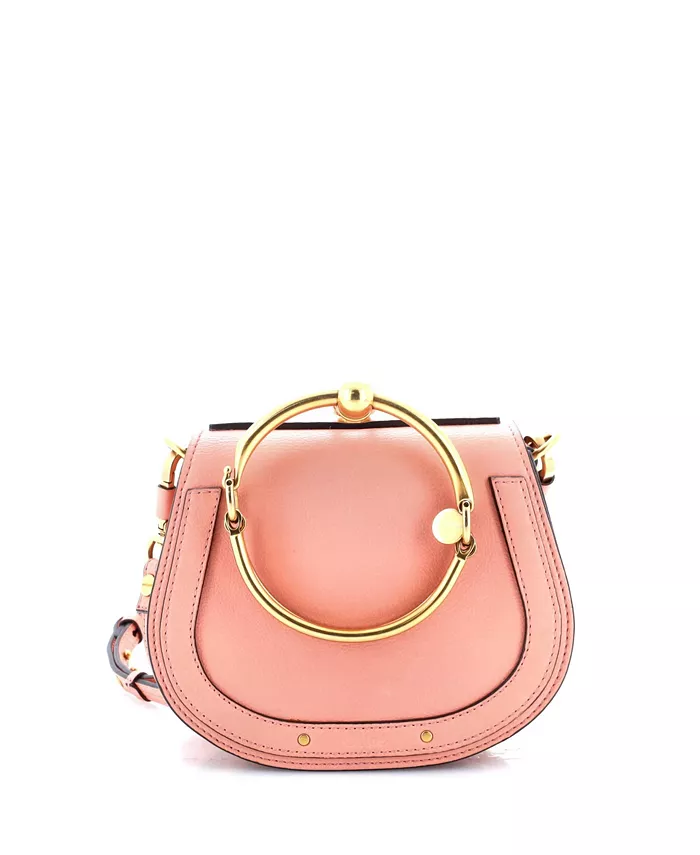 

Маленькая кожаная сумка-кроссбоди Small Nile Pre-Owned Chloe, розовый