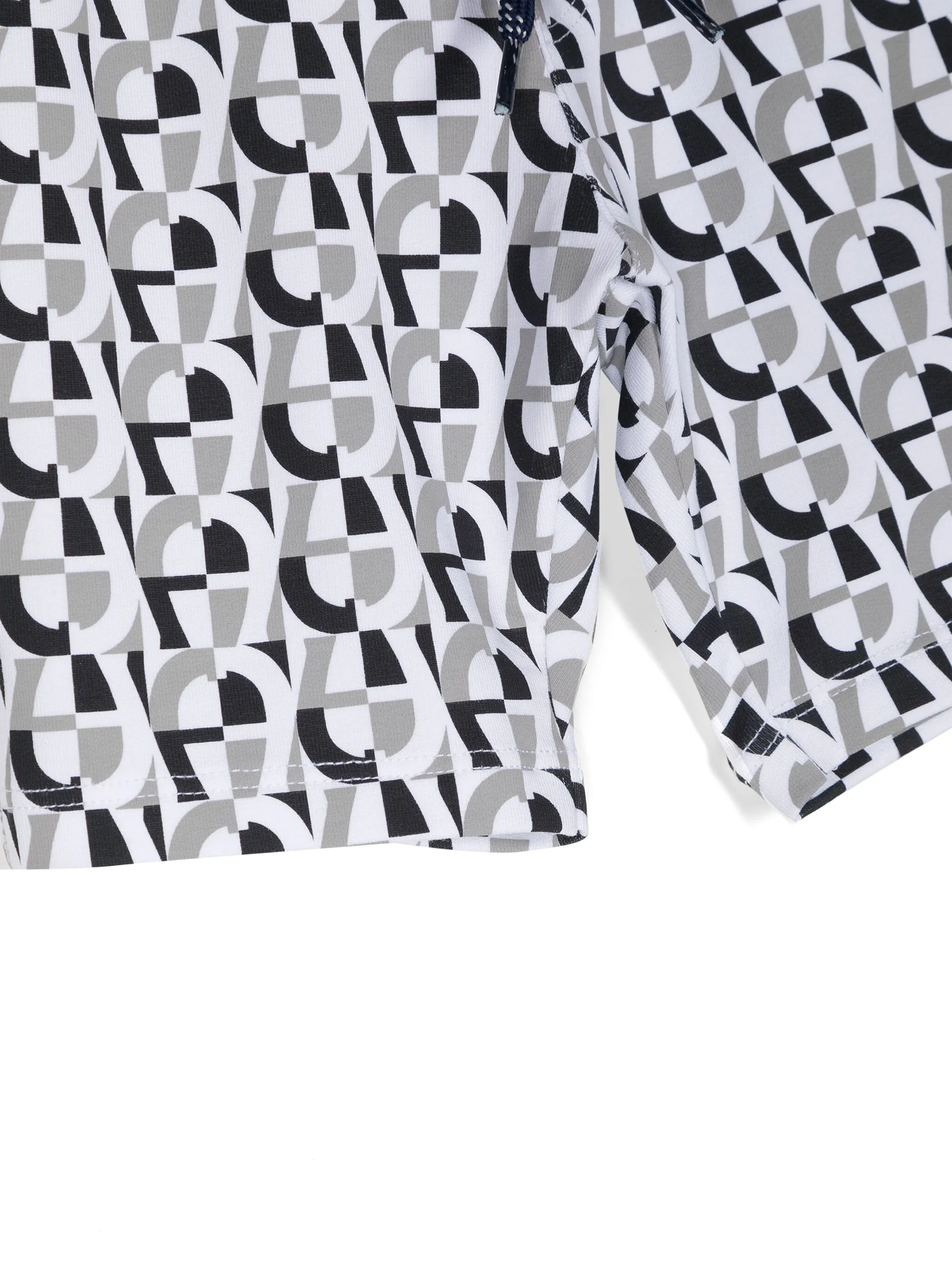 Шорты с кулиской и монограммой Aigner Kids, белый — фото 3