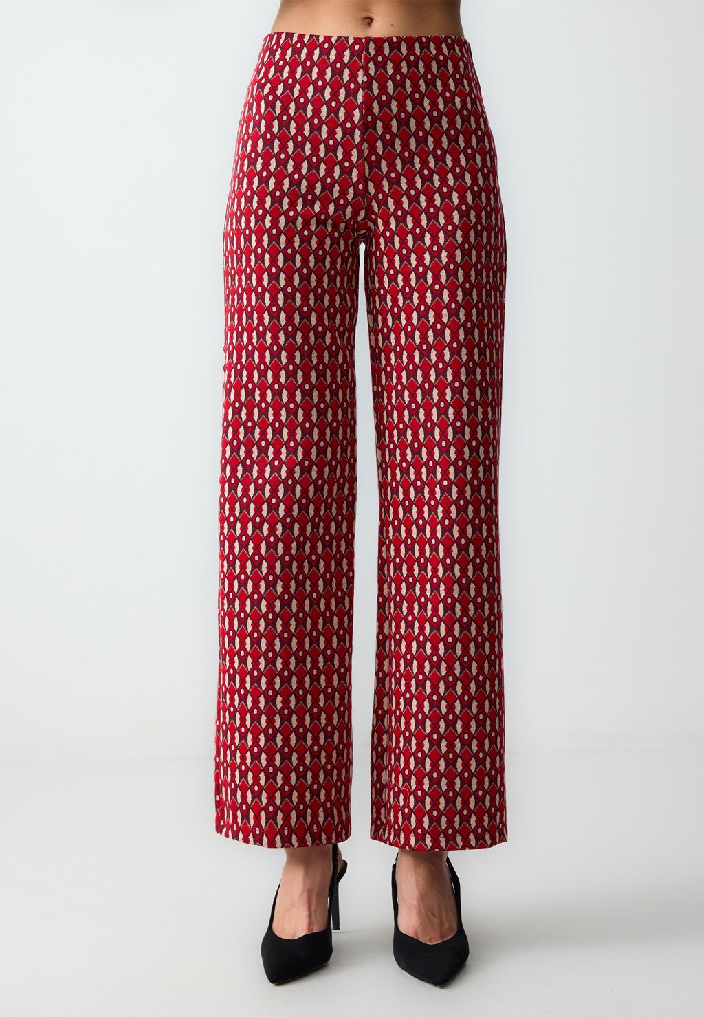 

Брюки RELAXED FIT WIDE LEG PATTERNED Jimmy Key, винно-красный