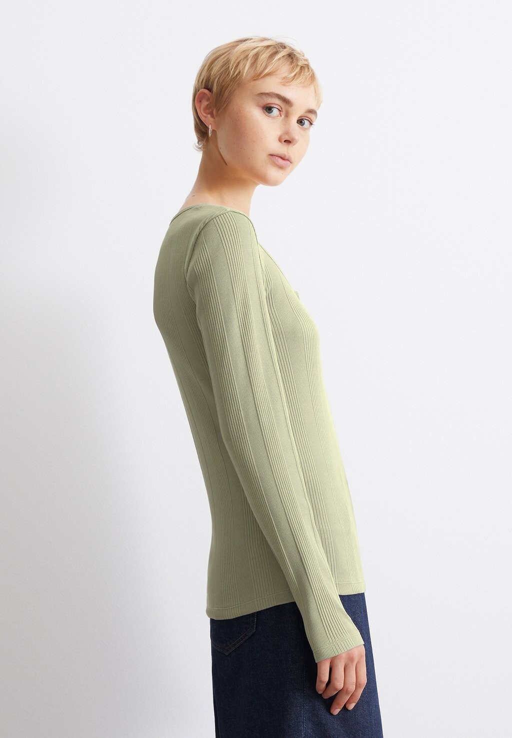 

Топ с длинными рукавами SERAFINO NECKLINE Marc O'Polo DENIM, хаки