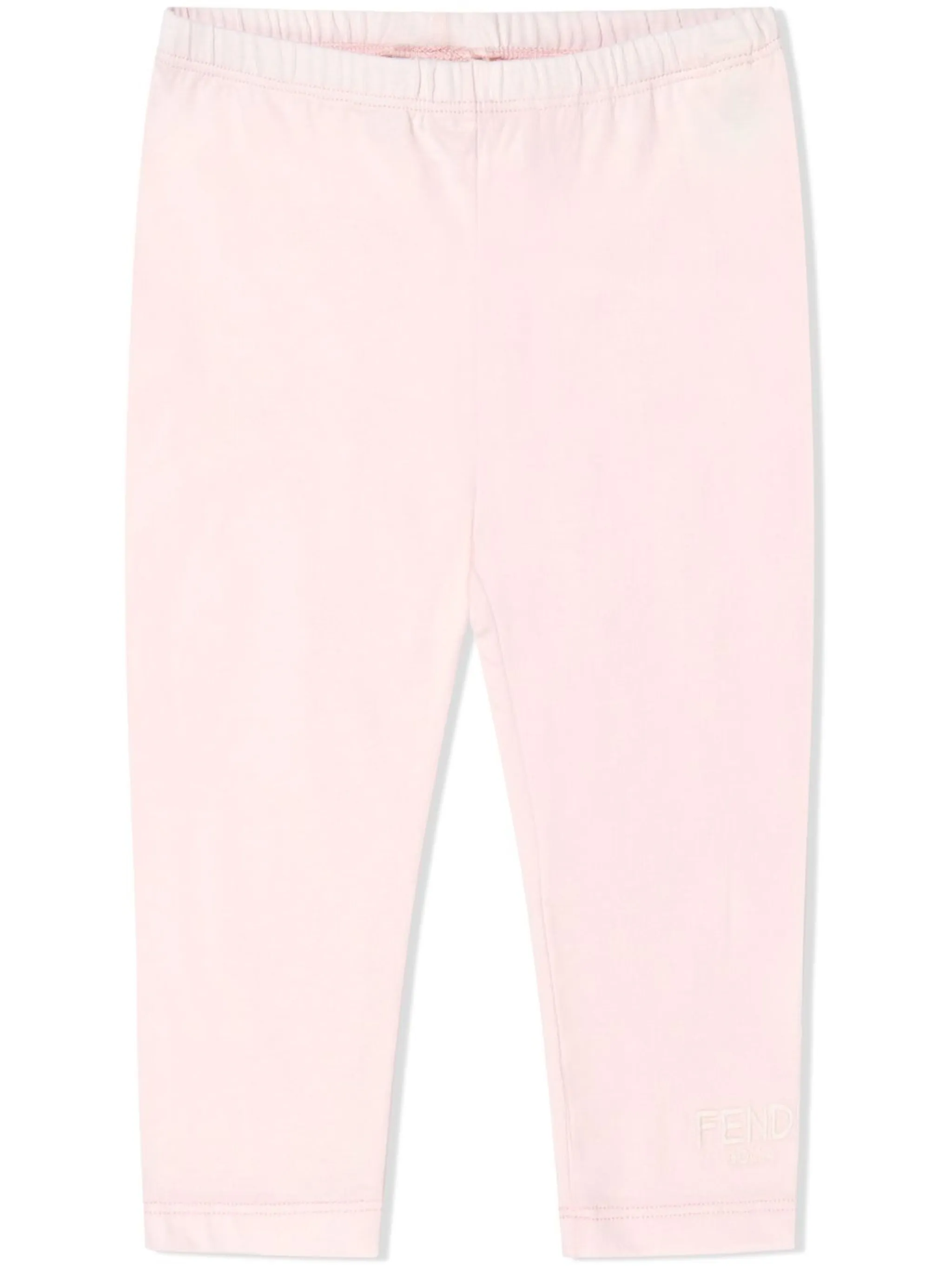 

Легинсы с вышитым логотипом Fendi Kids, розовый