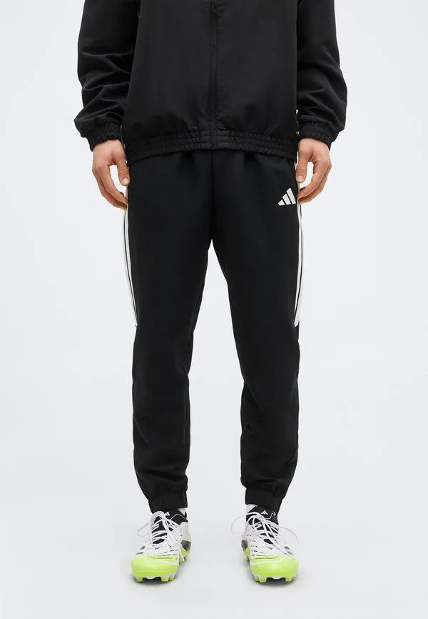 Брюки tiro 26 essentials, спортивные штаны Adidas Performance, Black/Black/White