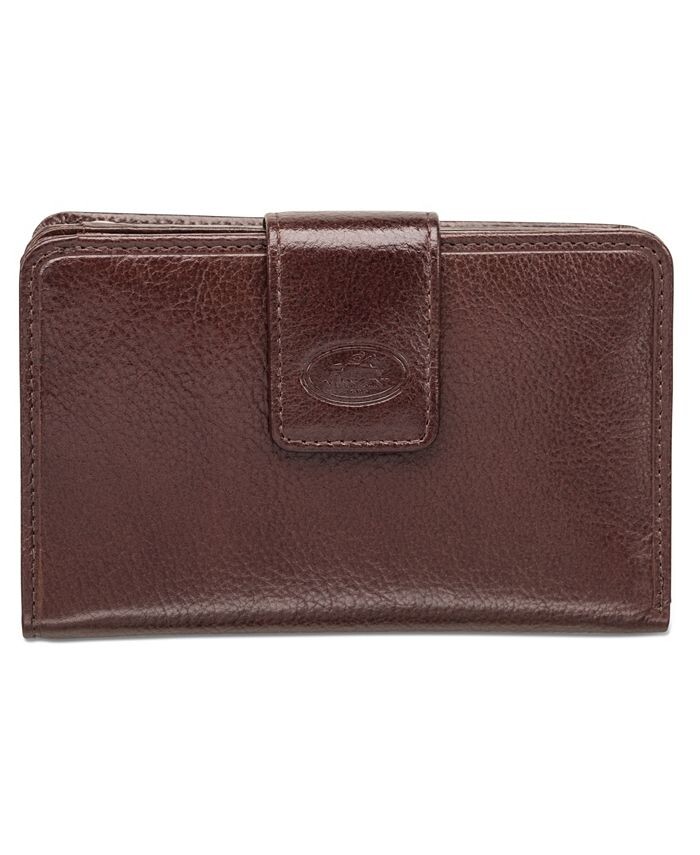 

Кошелек Equestrian-2 Collection RFID Secure среднего размера с клатчем Mancini, коричневый