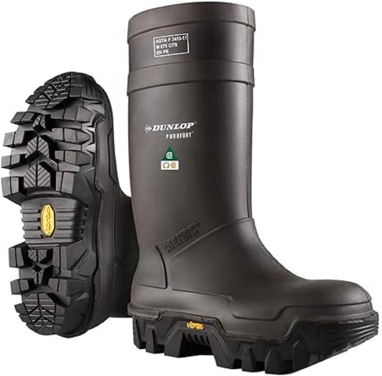 

Защитные рабочие ботинки Dunlop Explorer Full Safety, водонепроницаемые, утепленные, со стальным носком и подошвой Vibram, черные