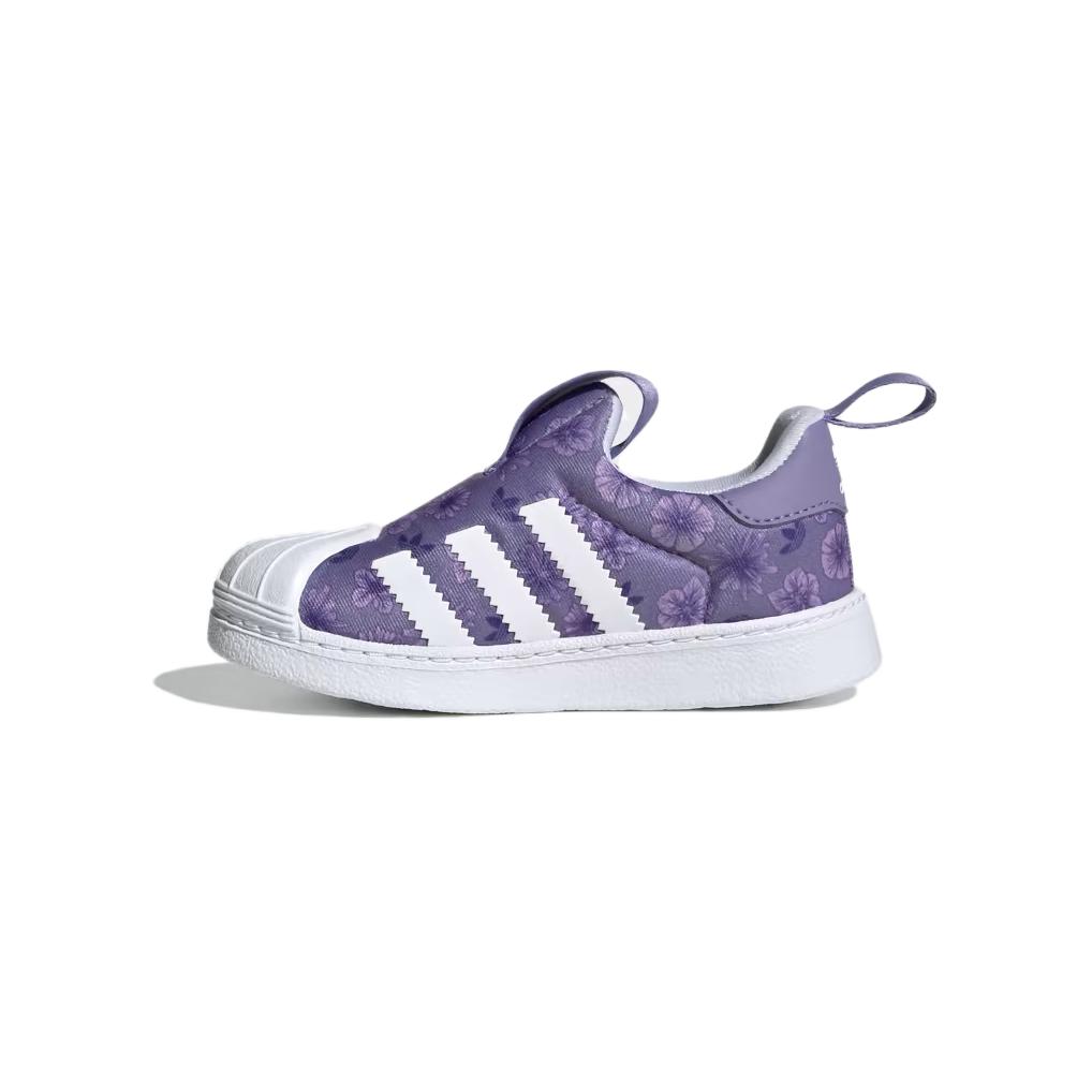 

Кроссовки adidas originals SUPERSTAR 360 Toddler Shoes TD Low-top Magic Purple Lilac / Cloud White / Happy Purple Lilac, белый