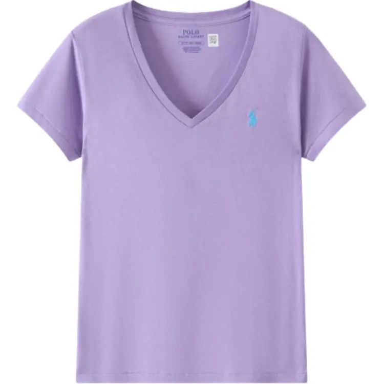 Футболка Polo Ralph Lauren V-Neck, фиолетовый — фото 2